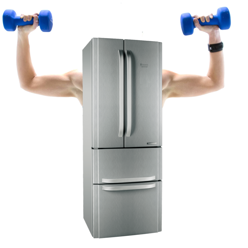 Frigo che solleva pesi